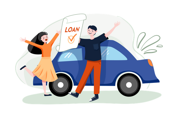 Car Loan Illustration